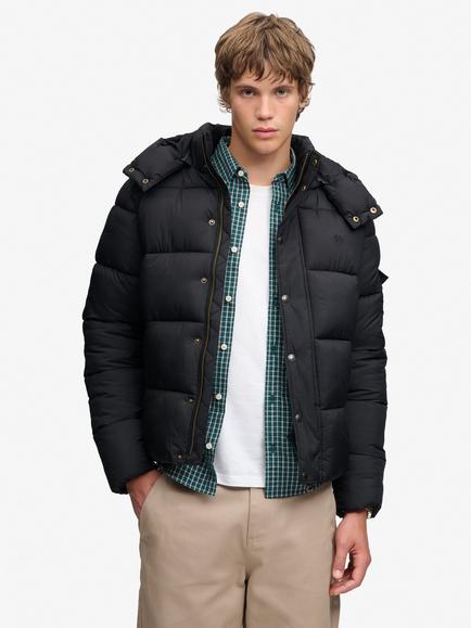 Superdry Ripstop Puffer Jacket, Black, Black