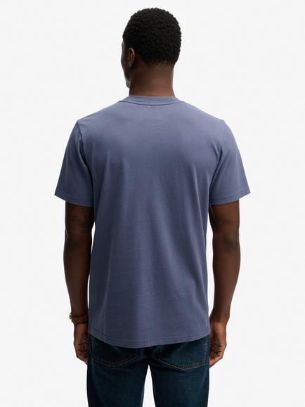 Superdry Cotton Graphic Crew Neck T-Shirt, Soft Navy - view 2, Soft Navy