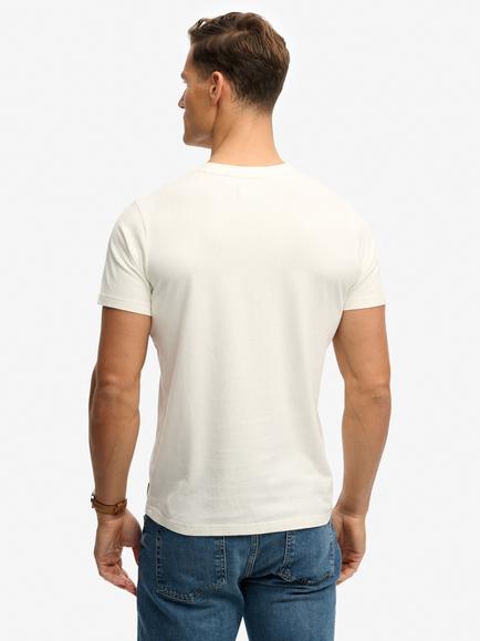 Superdry Cotton Graphic Crew Neck T-Shirt, Off White - view 2, Off White