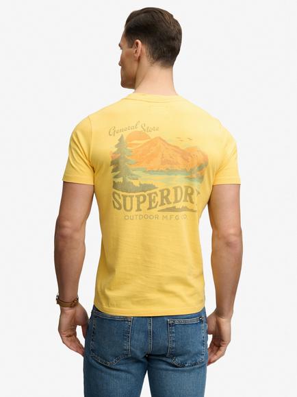Superdry Cotton T-Shirt, Daffodil Yellow - view 2, Daffodil Yellow