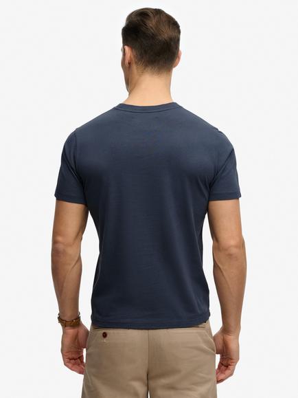 Superdry Cotton Graphic Crew Neck T-Shirt, Lauren Navy - view 2, Lauren Navy