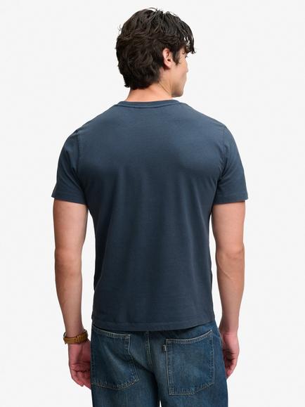 Superdry Heritage Script T-Shirt, Navy - view 2, Eclipse Navy