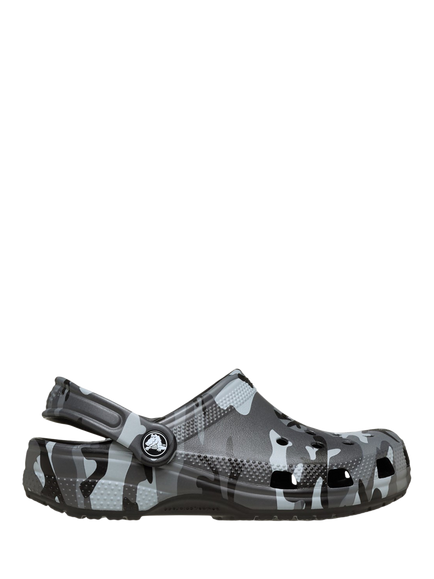Crocs Kids' Classic Camo Sandals, Black