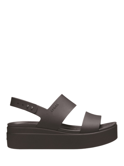 Crocs Brooklyn Low Wedge Platform Sandals, Black, Black