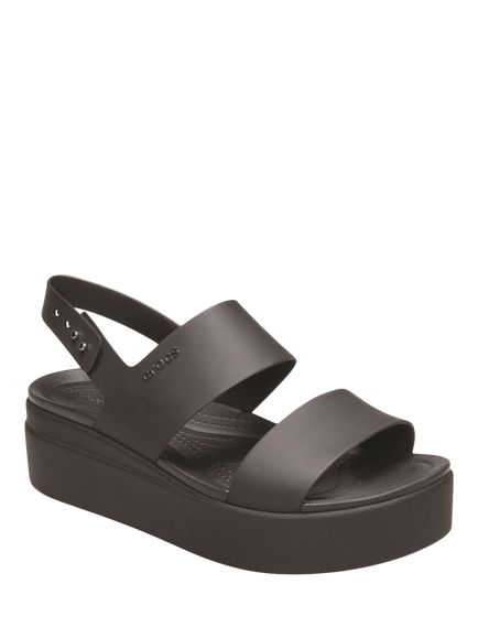 Crocs Brooklyn Low Wedge Platform Sandals, Black - view 2, Black
