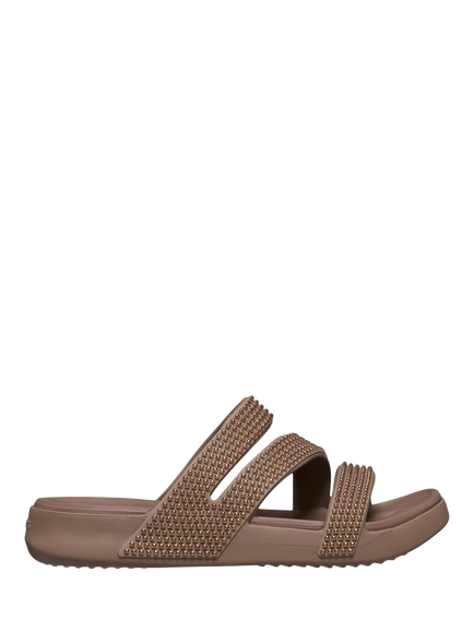 Crocs Getaway Embellished Strappy Sandals, Latte, Latte