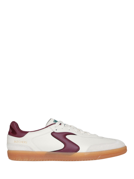 Skechers Court & Classics Hotshot Pyke Trainers, Natural/Burgundy, Natural/Burgundy