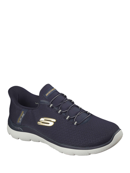 Skechers Arch Fit Summits Hands Free Slip-Ins Trainers, Navy - view 2, Navy