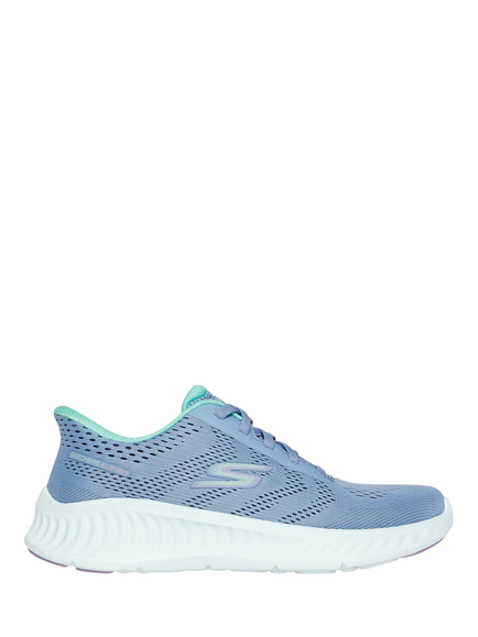 Skechers GO WALK Now Khloe Slip-in Trainers, Blue/Green, Blue/Green