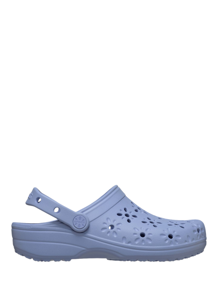 Crocs Classic Floral Cut Out Clogs, Blue Haze, Blue Haze