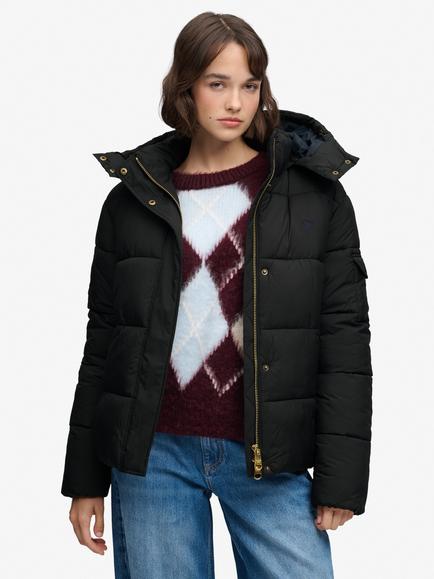 Superdry Premium Ripstop Puffer Jacket, Black, Black