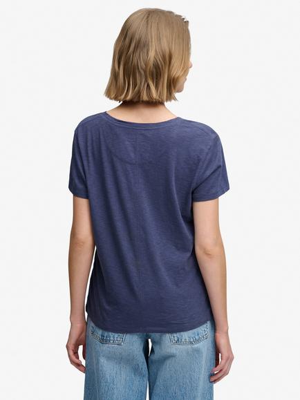 Superdry Studios Slub Embroidered T-Shirt, Mariner Navy - view 2, Mariner Navy