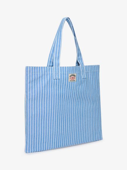 Superdry Oxford Stripe Tote Bag - view 2, Broker Blue