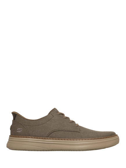 Skechers Hyland Justino Slip-On Trainers, Dark Taupe