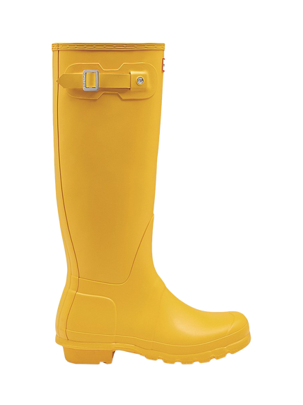 Hunter Original Tall Wellington Boots, Yellow, Yellow