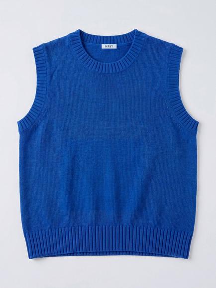 NRBY Posey Merino Wool Tank Top, Cobalt Blue - view 2, Cobalt Blue