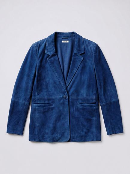 NRBY Mikki Suede Jacket - view 2, Indigo