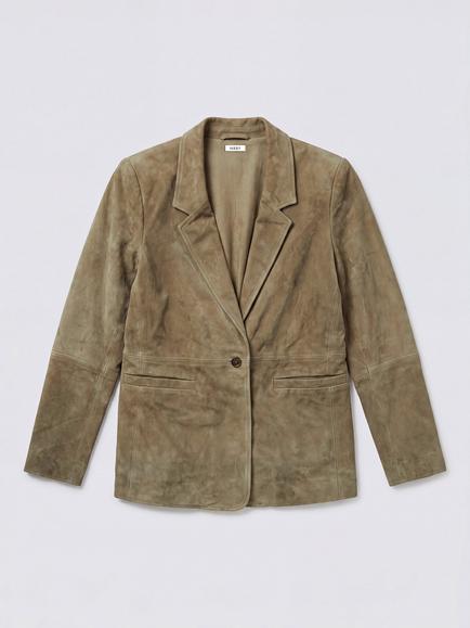 NRBY Mikki Suede Jacket - view 2, Khaki