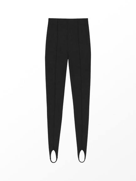Ro&Zo Petite Ponte Stirrup Leggings, Black - view 2, Black