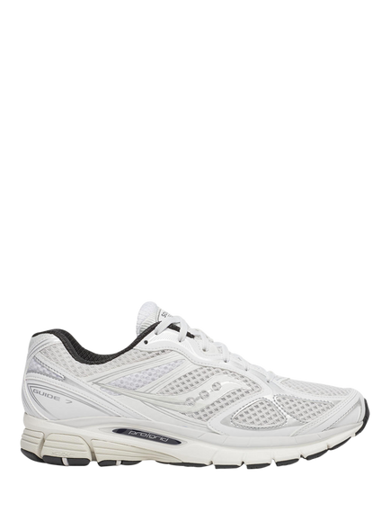 Saucony ProGrid Guide 7 Lace Up Trainers, White Black, White Black