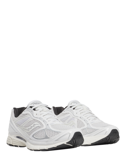 Saucony ProGrid Guide 7 Lace Up Trainers, White Black - view 2, White Black