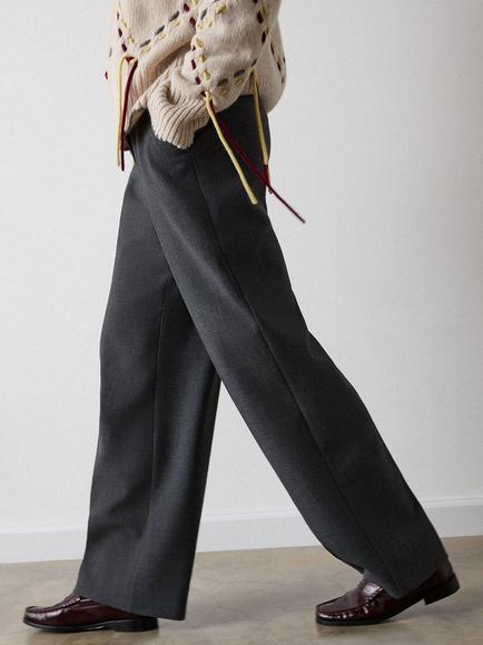 Whistles Petite High Rise Trousers, Grey - view 2, Grey