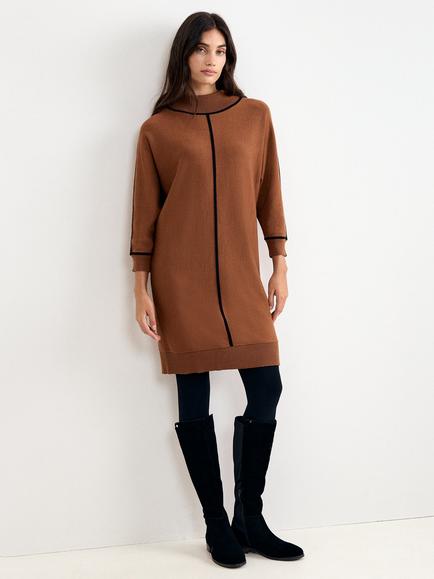 Phase Eight Hallie Jumper Dress, Brown, Brown