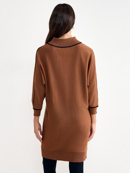 Phase Eight Hallie Jumper Dress, Brown - view 2, Brown
