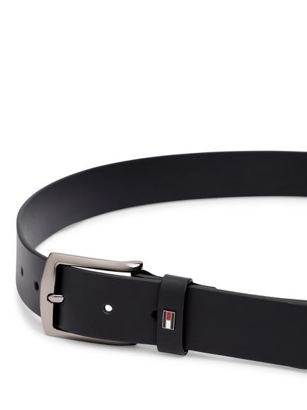 Tommy Hilfiger Denton Leather Belt, Black - view 2, Black