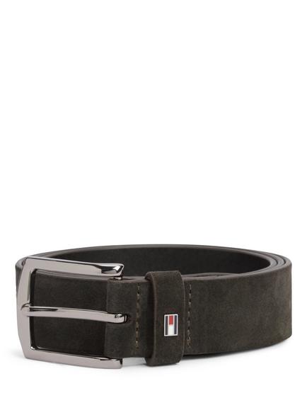 Tommy Hilfiger Denton Suede Belt, Black, Black