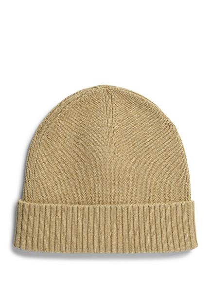Tommy Hilfiger Flag Cotton Cashmere Blend Beanie - view 2, Light Brown