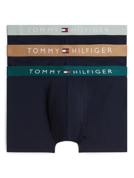 Tommy Hilfiger Original Cotton Blend Boxer Briefs, Pack of 3, Black/Multi, Black/Multi