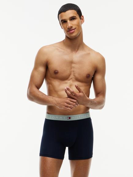 Tommy Hilfiger Original Cotton Blend Boxer Briefs, Pack of 3, Black/Multi - view 2, Black/Multi
