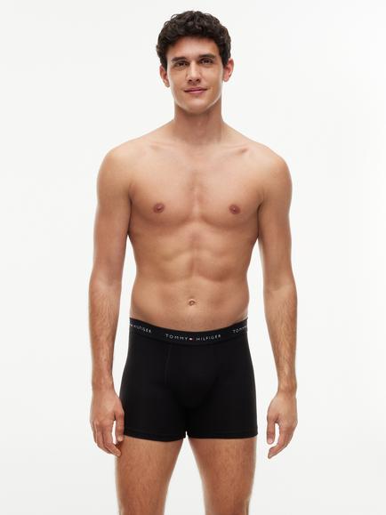 Tommy Hilfiger Signature Cotton Blend Boxer Briefs, Pack of 5, Black/Multi - view 2, Black/Multi