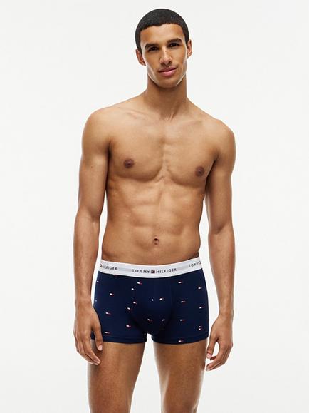 Tommy HIlfiger Stretch Cotton Trunks, Pack of 3, Multi - view 2, Multi
