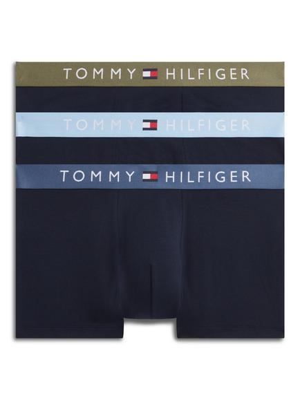Tommy Hilfiger Original Cotton Blend Trunks, Pack of 3, Navy/Multi, Navy/Multi
