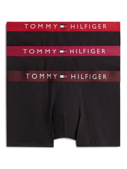 Tommy Hilfiger Original Cotton Blend Trunks, Pack of 3, Black/Multi, Black/Multi