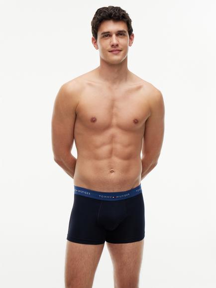 Tommy Hilfiger Signature Cotton Blend Trunks, Pack of 5, Black/Multi - view 2, Black/Multi