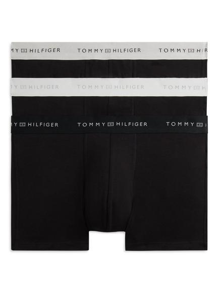 Tommy Hilfiger Signature Metallic Logo Waistband Trunks, Pack of 3, Multi, Multi