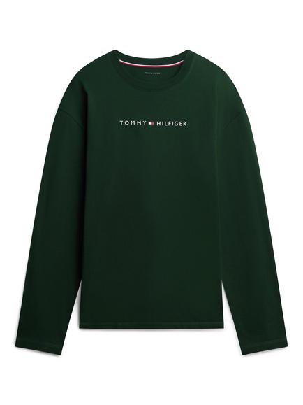 Tommy Hilfiger Original Crew Neck Long Sleeve T-Shirt, Green, Green