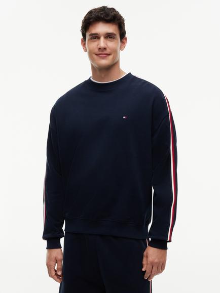 Tommy Hilfiger Global Stripe Cotton Top, Navy, Navy