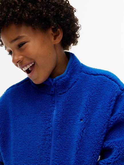 Tommy Hilfiger Kids' Flag Heritage Crew Neck Sweatshirt, Emerald - view 2, Blue