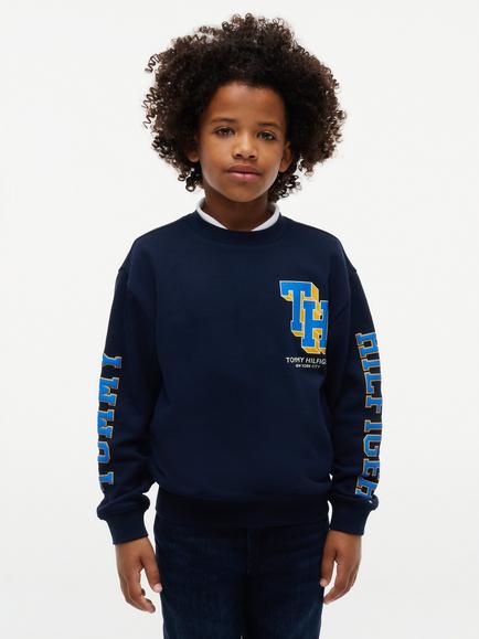 Tommy Hilfiger Kids' Varsity Sweatshirt, Dark Blue