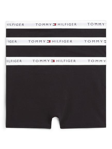 Tommy Hilfiger Kids' Cotton Blend Trunks, Pack of 3, Black - view 2, Black