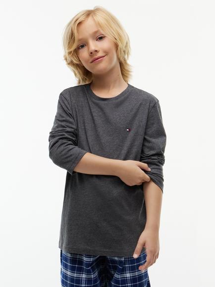 Tommy Hilfiger Kids' Long Sleeve Cotton T-Shirt, Pack of 2, Multi - view 2, Multi