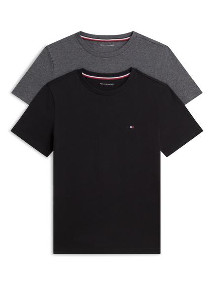 Tommy Hilfiger Kids' Short Sleeve Small Logo T-Shirt, Pack of 2, Multi, Multi