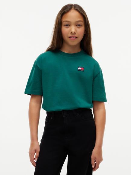 Tommy Hilfiger Kids' Flag Heritage T-Shirt, Green