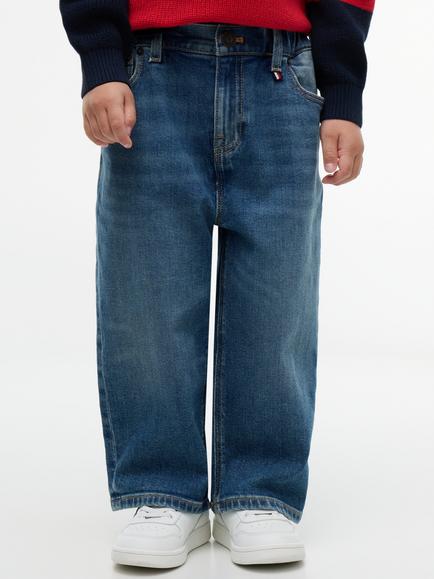 Tommy Hilfiger Kids' Wide Leg Jeans, Blue, Blue