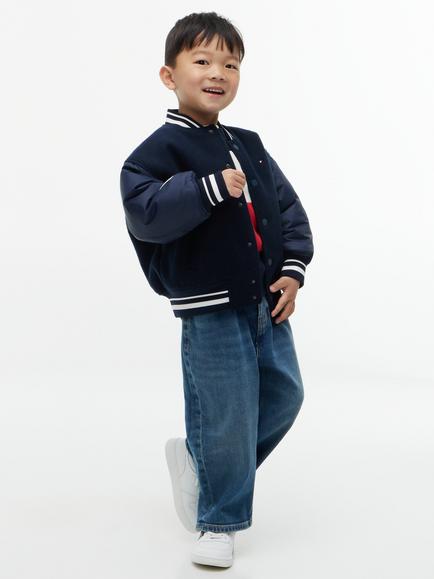 Tommy Hilfiger Kids' Wide Leg Jeans, Blue - view 2, Blue