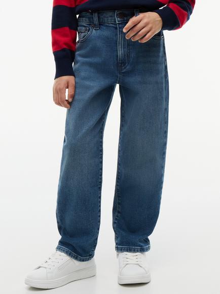 Tommy Hilfiger Kids' Relaxed Vintage Stretch Denim Jeans, Blue, Blue